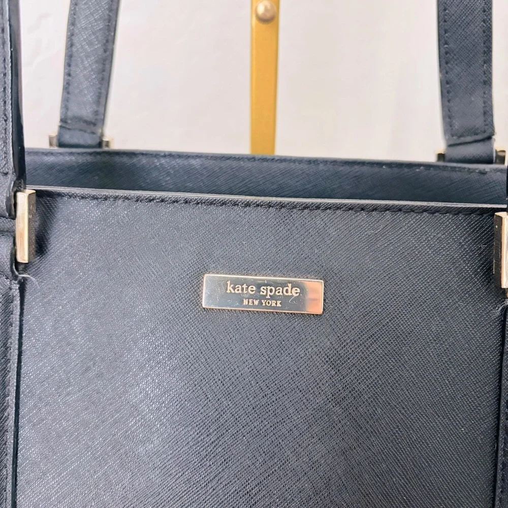 Kate Spade Black Saffiano Leather Tote Bag‎